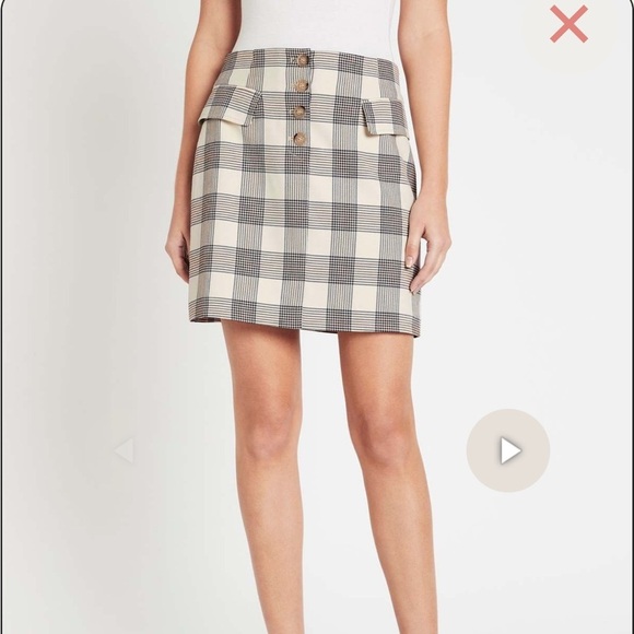 Baum Und Pferdgarten Shani Mini Skirt Checks Plaid  Preppy Academia Size 36 - Picture 1 of 9